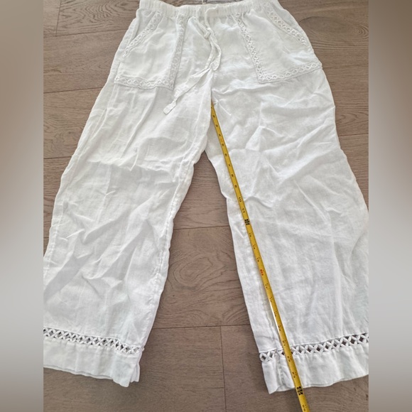 Joie 100% Linen Wide Leg Pants size M - Picture 6 of 8